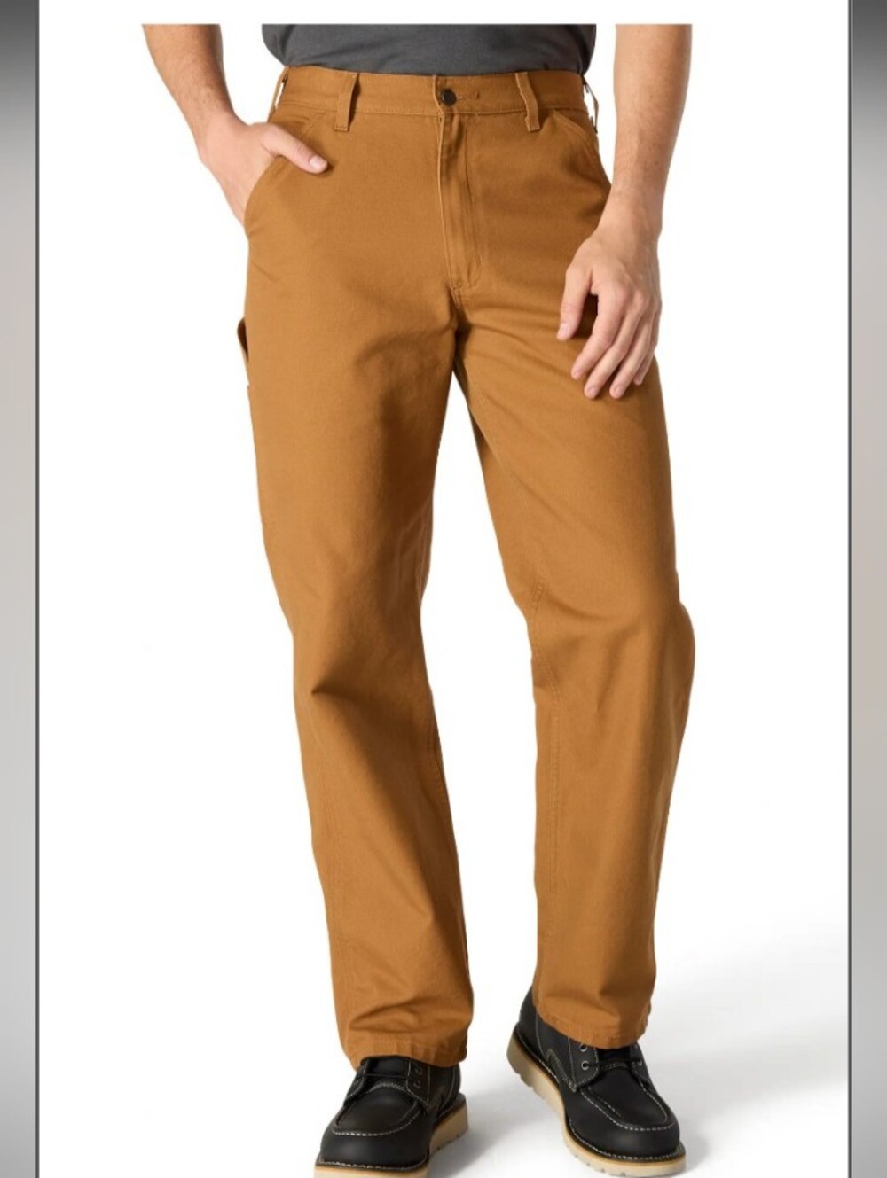 Carhartt  Men's Size 44x36 Loose Fit NWT Washed Duck Utility Work Pant - Brown